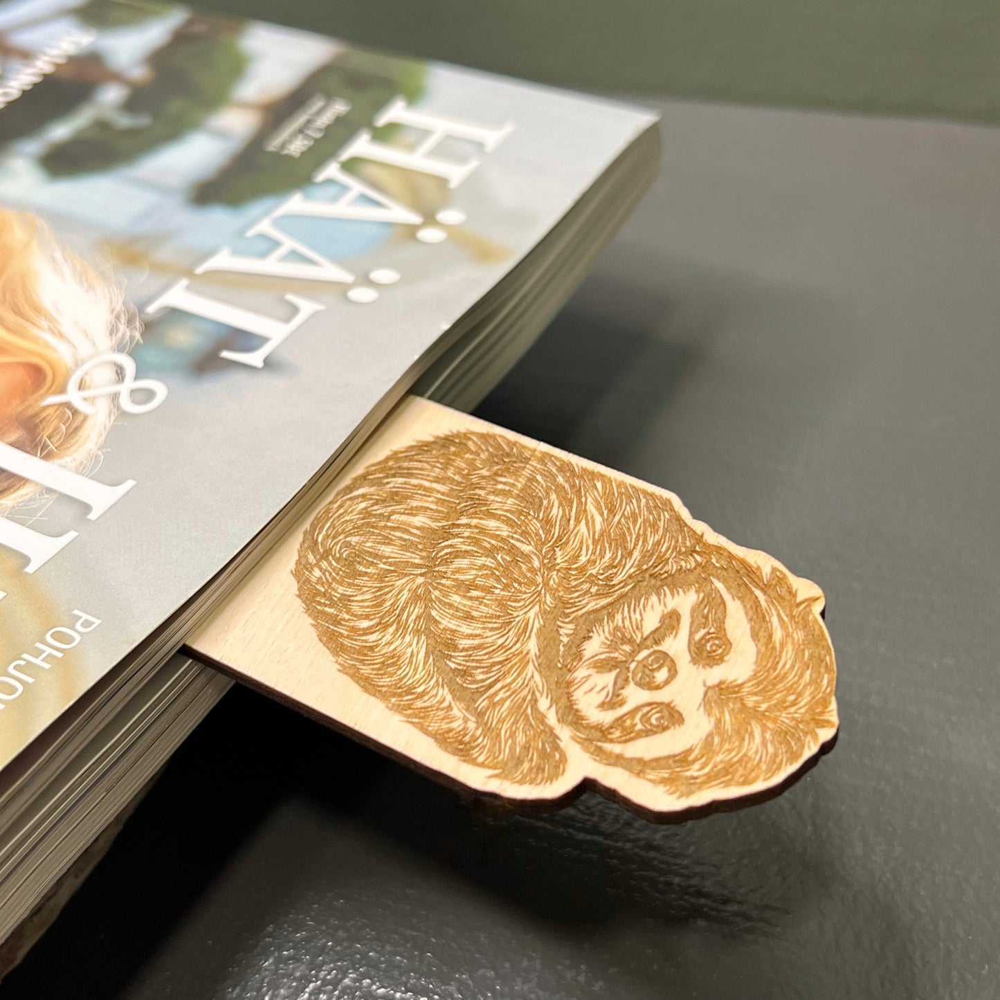 Wooden bookmark
