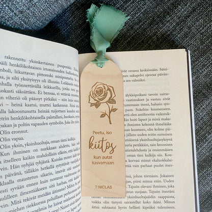 Wooden Bookmark for Teacher | Custom Name and Text