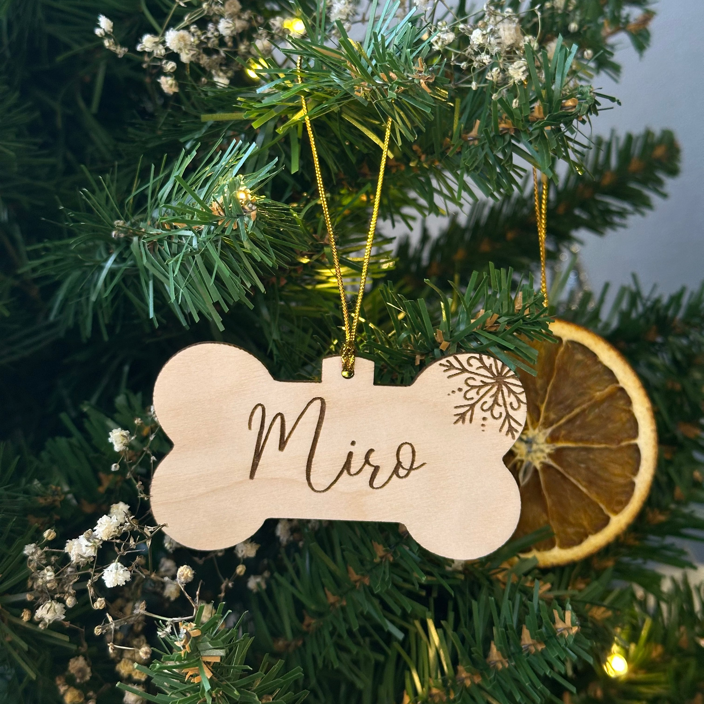 For dogs | Christmas tree ornament with your own name