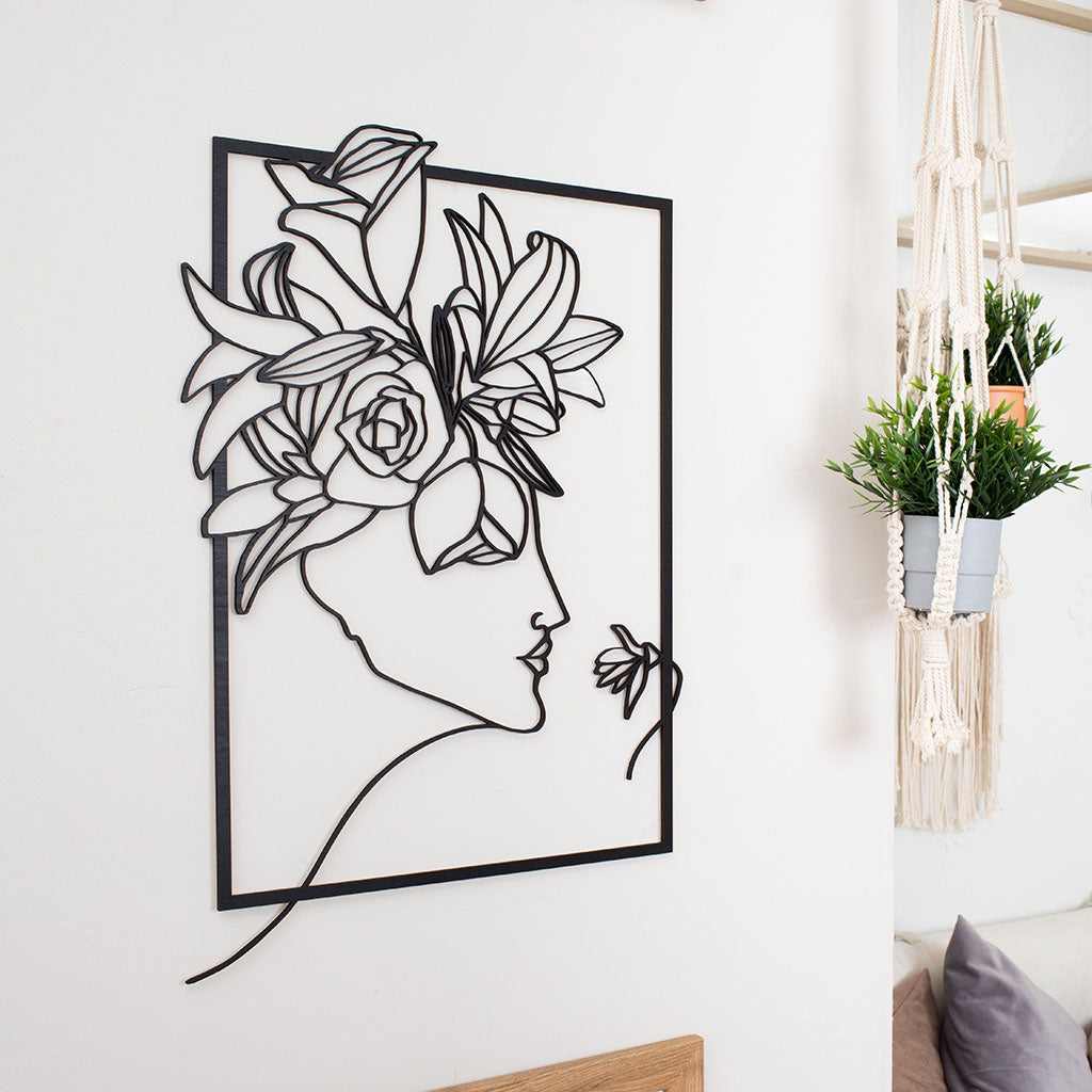 Wooden ART painting delicate interior painting living room - ecodecor.fi
