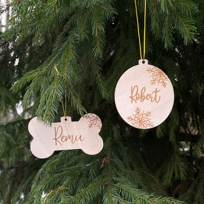 For dogs | Christmas tree ornament with your own name