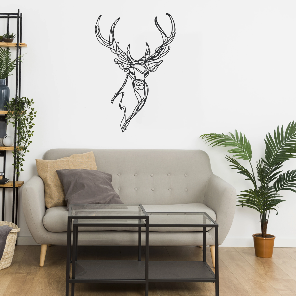 Reindeer interior painting for home - Housewarming gift - Design Paintings - ecodecor.fi