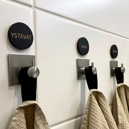 Pyyhemerkit vieras kädet kasvot oma teksti - Eco Decor